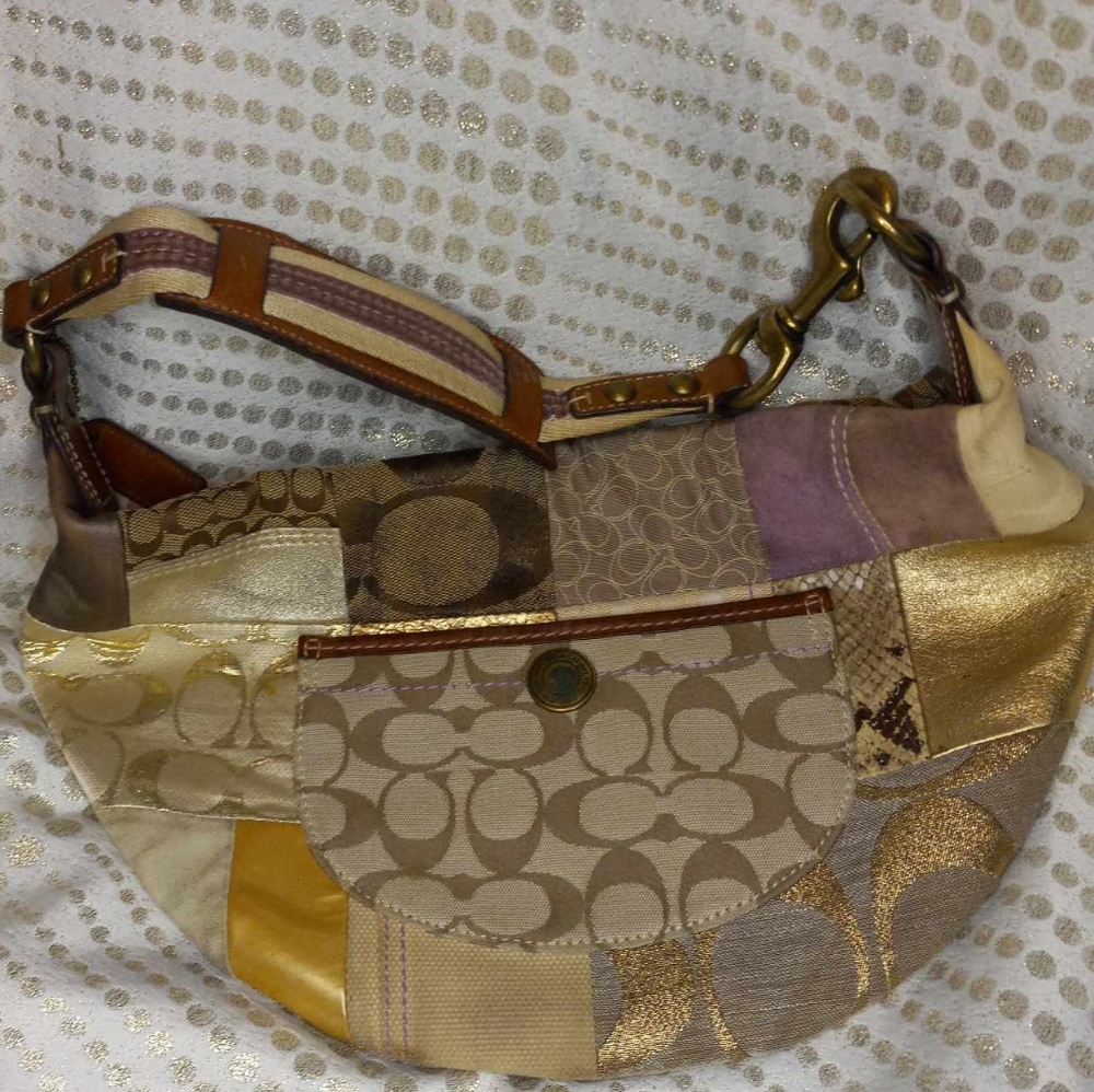 Coach patchwork hobo bag.